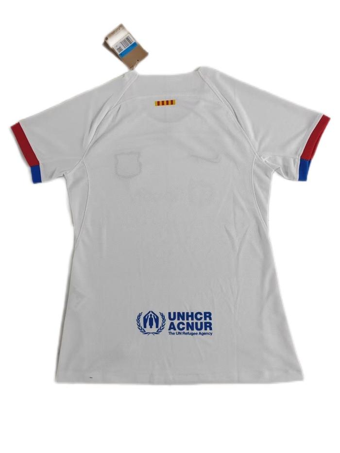 Barcelona Woman 23/24 Away White Soccer Jersey