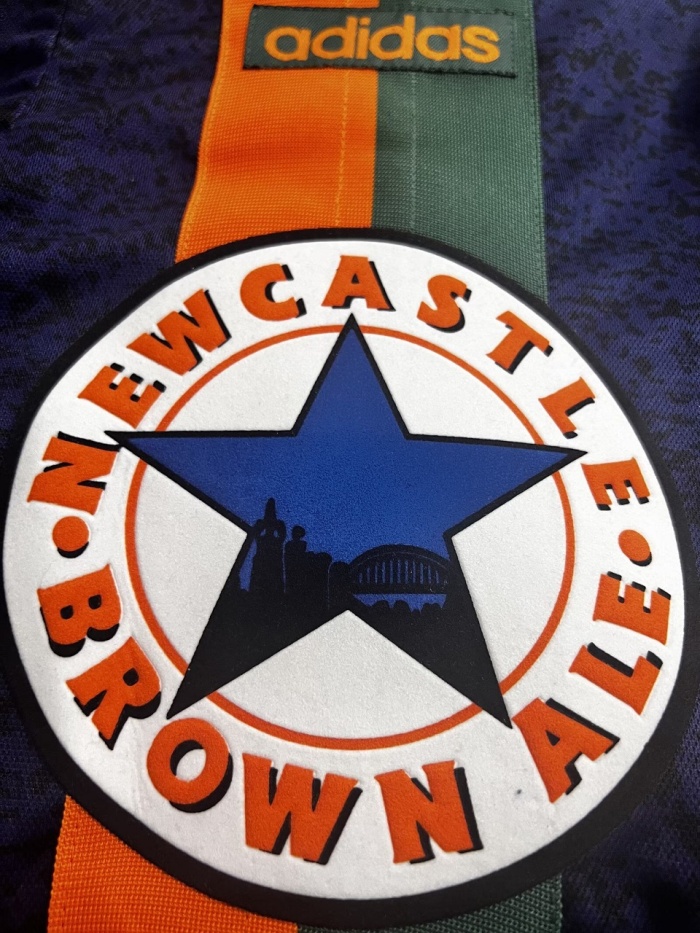 Newcastle 97/98 Away Navy Blue Soccer Jersey