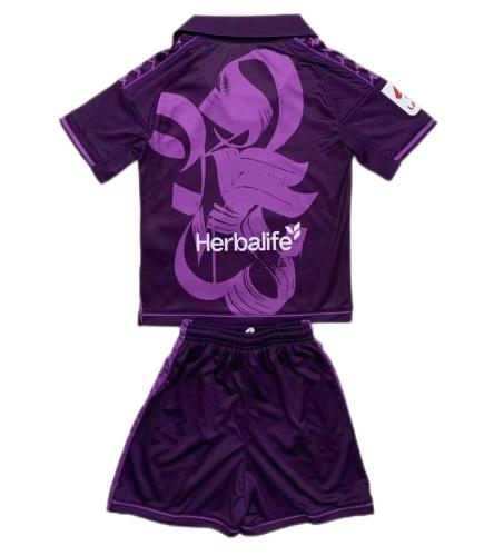 Kids-Valladolid 23/24 Away Purple Soccer Jersey