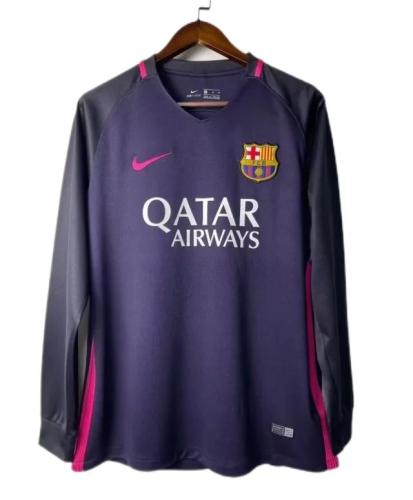 Barcelona 16/17 Away Dark Purple Long Jersey