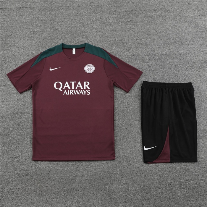 PSG 23/24 Dark Red Training Kit Jerseys
