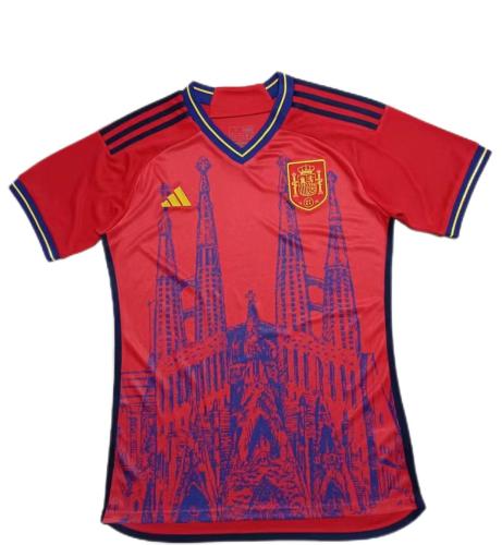 Spain 23/24 City Red Soccer Jersey