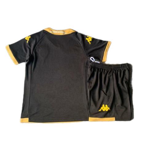 Kids-Monaco 23/24 Away Black Soccer Jersey