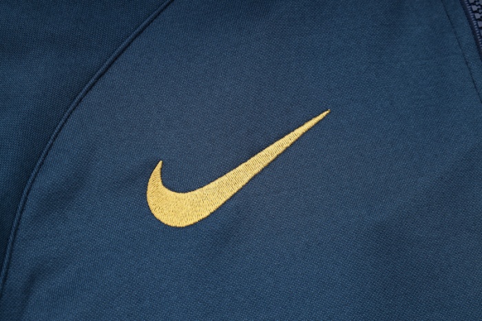 Paris St Germain 23/24 Hoodie Tracksuit-Dark Blue