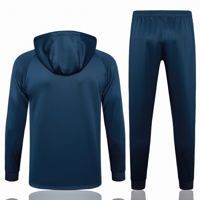 Paris St Germain 23/24 Hoodie Tracksuit-Dark Blue