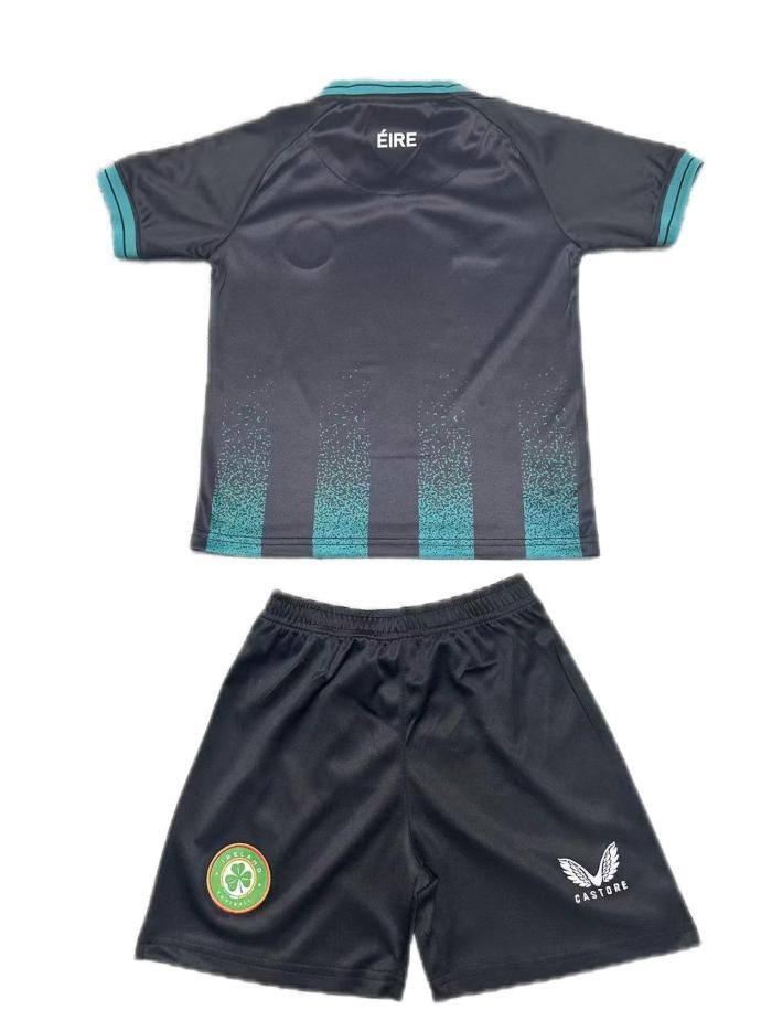 Kids-Ireland 23/24 Third Black/Green Soccer Jersey