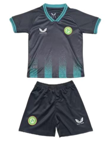 Kids-Ireland 23/24 Third Black/Green Soccer Jersey