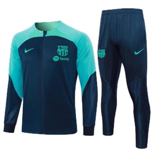 Kids Barcelona 23/24 Tracksuit - Navy Blue