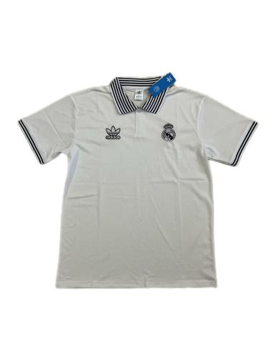 Real Madrid 23/24 White/Navy Blue Polo Shirts