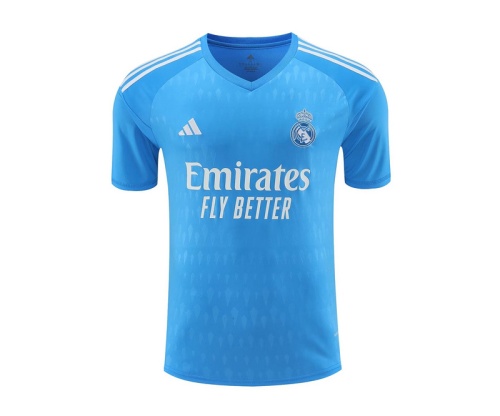 Real Madrid 23/24 GK Blue Soccer Jersey