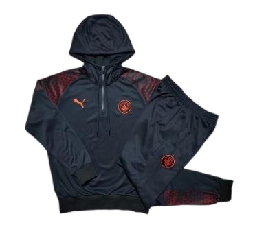 Manchester City 23/24 Hoodie Tracksuit - Dark Grey