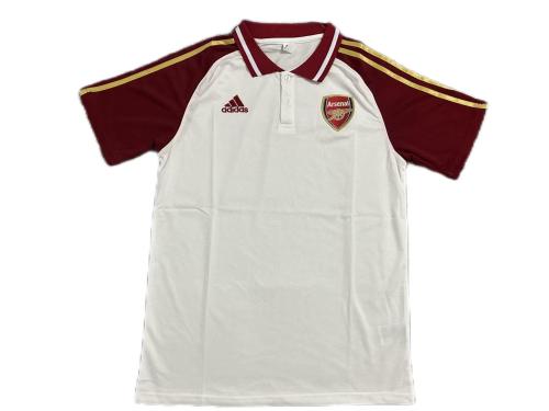 Arsenal 23/24 White/Dark Red Polo Shirts