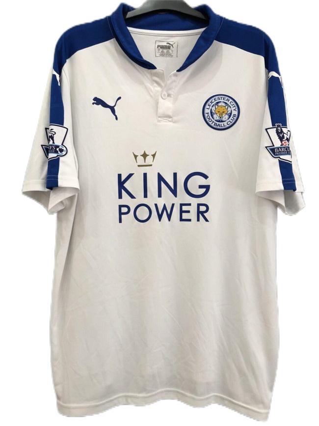 Leicester City 15/16 Third White Soccer Jersey