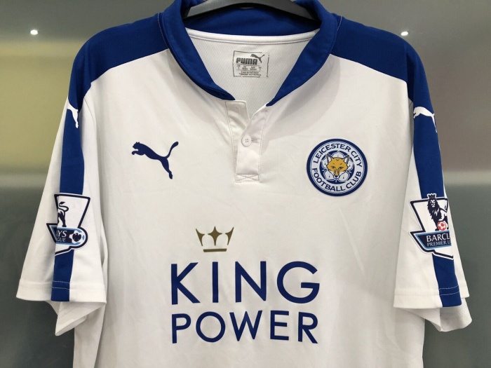 Leicester City 15/16 Third White Soccer Jersey