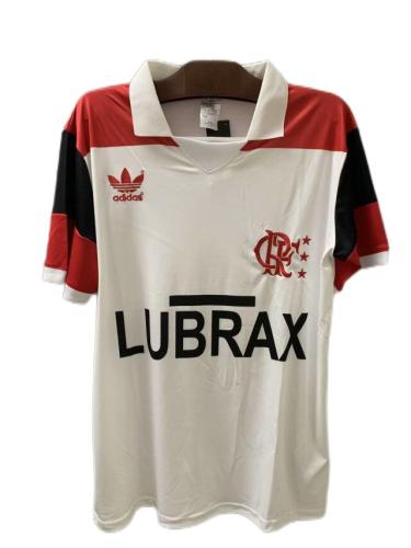 Flamengo 1986 Away White Soccer Jersey