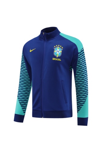 Brazil 23/24 Jacket - Blue/Lake Green