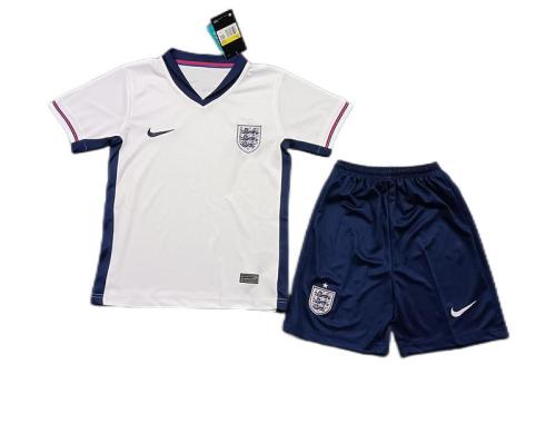 Kids-England 2024 Euro Home Leaked Soccer Jersey