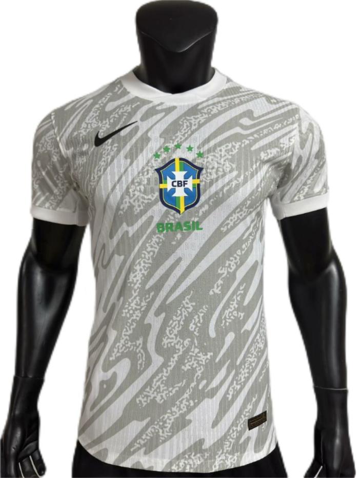 Brazil 23/24 White/Grey Training Jersey(Player)
