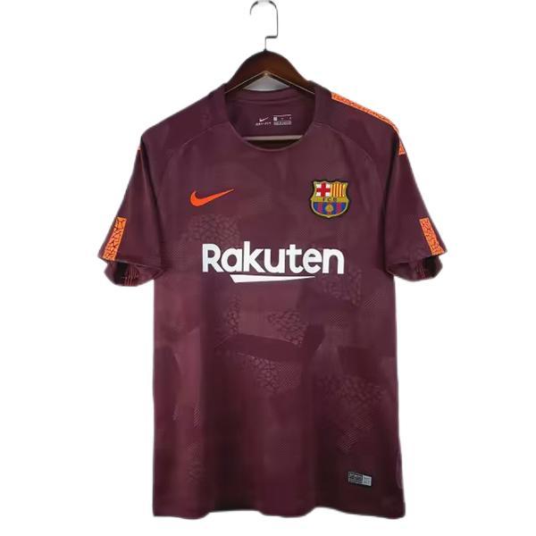 Barcelona 17/18 Third Dark Red Soccer Jersey