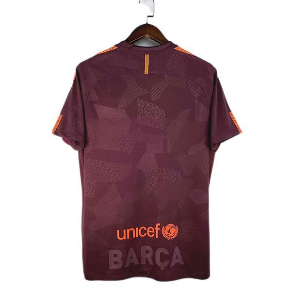 Barcelona 17/18 Third Dark Red Soccer Jersey