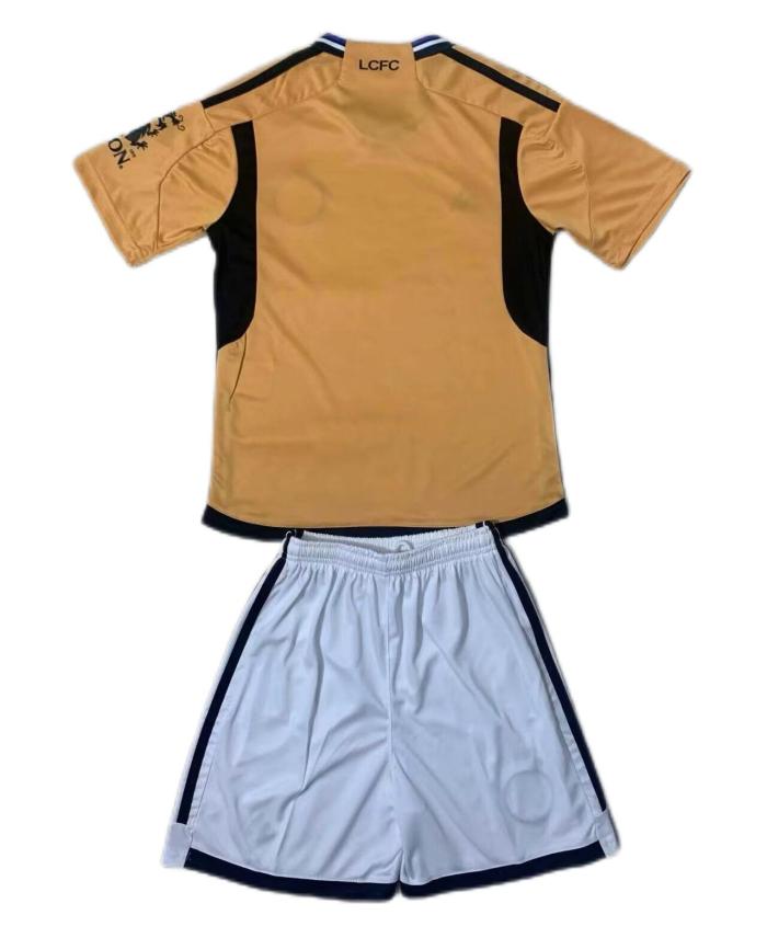 Kids-Leicester City 23/24 Third Yellow Soccer Jersey