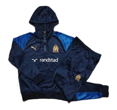 Marseilles 23/24 Hoodie Tracksuit - Navy Blue