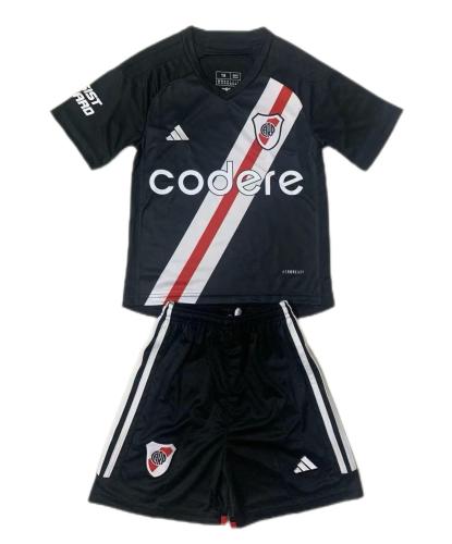 Kids-River Plate 23/24 Special Black Soccer Jersey