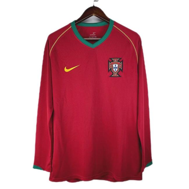 Portugal 2006 Home Long Soccer Jersey