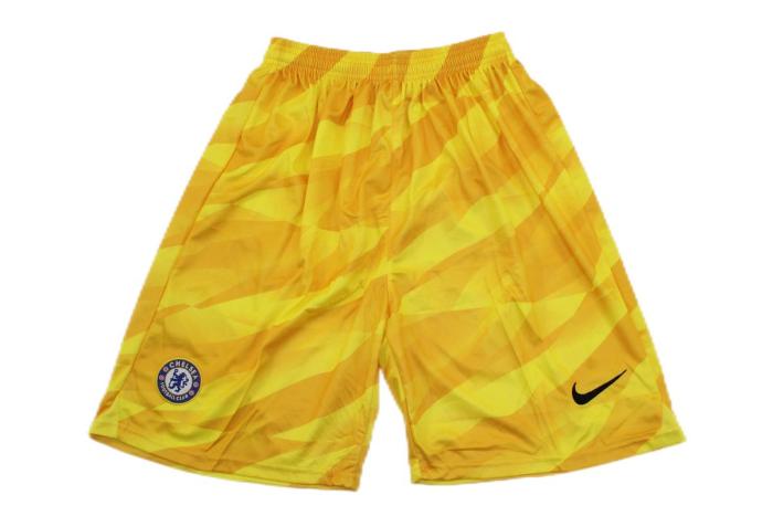 Chelsea 23/24 GK Yellow Soccer Shorts