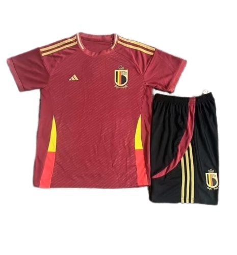Kids-Belgium 2024 Home Prediction Soccer Jersey
