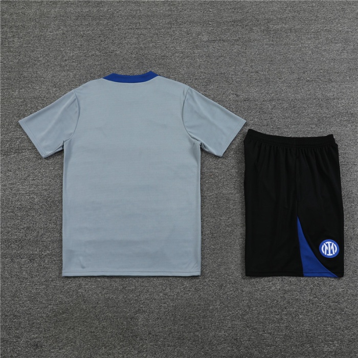 Inter Milan 23/24 Grey/Blue Training Kit Jersey