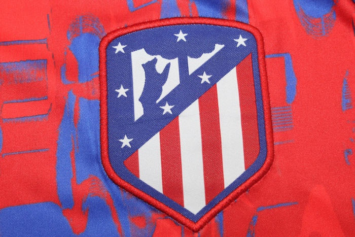 Atletico Madrid 23/24 Red/Blue Training Jersey