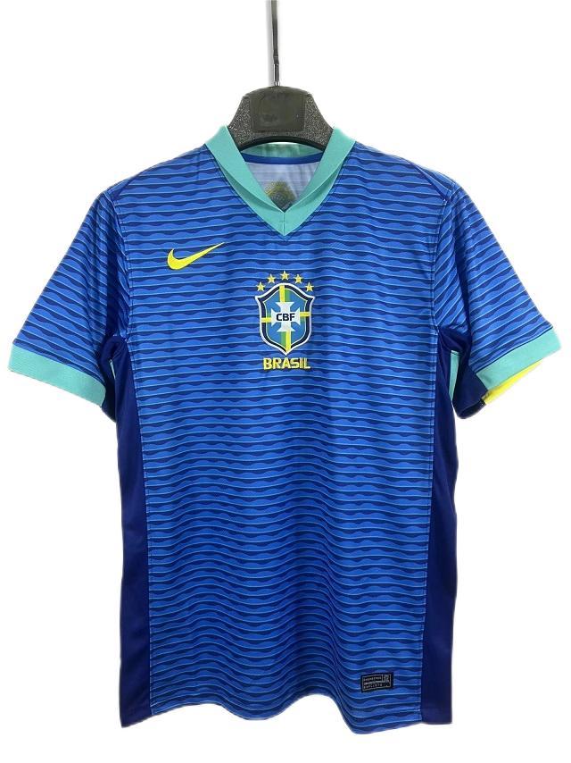 Brazil 2024 Away Blue Soccer Jersey