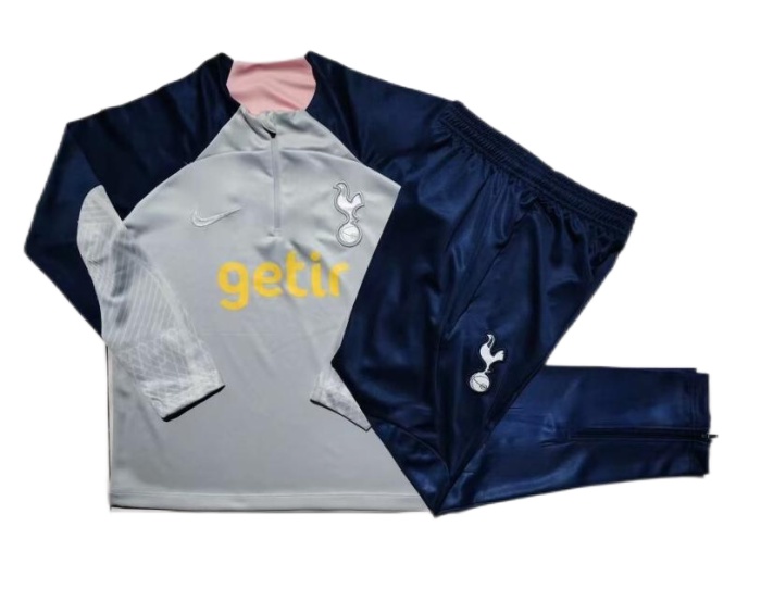 Kids Tottenham 23/24 Tracksuit - Light Grey