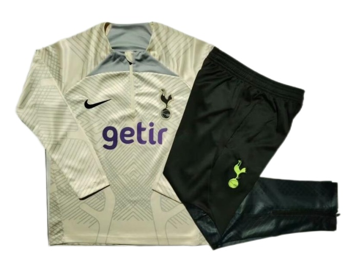 Kids Tottenham 23/24 Tracksuit - Light Yellow