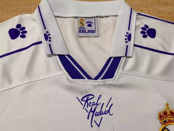 Real Madrid 94/96 Home Long Soccer Jersey