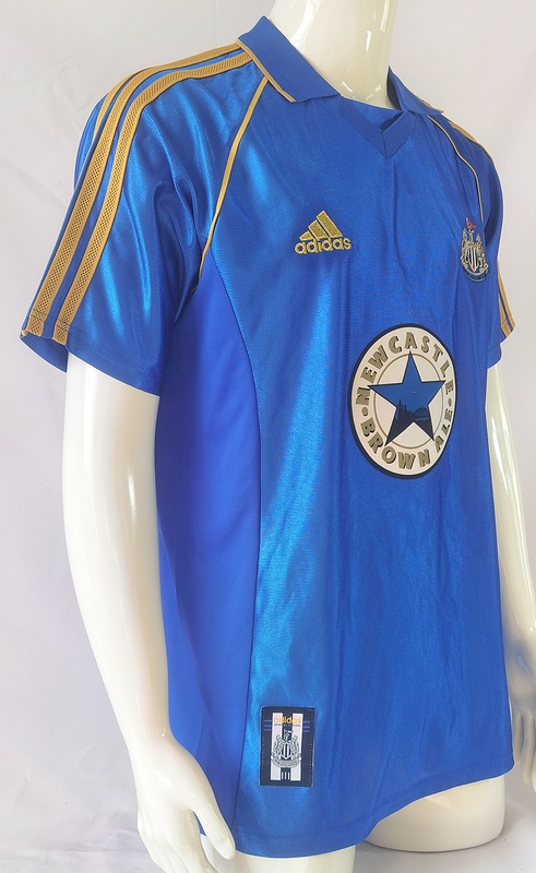 Newcastle 98/99 Away Blue Soccer Jersey