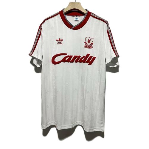 Liverpool 88/89 Third White Soccer Jersey