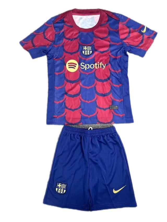 Kids-Barcelona 23/24 Special Blue/Red Soccer Jersey