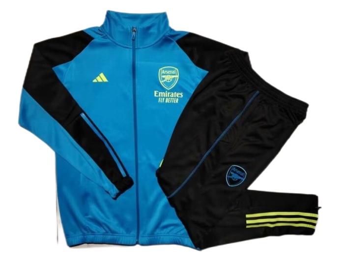 Arsenal 23/24 Tracksuit - Black/Blue