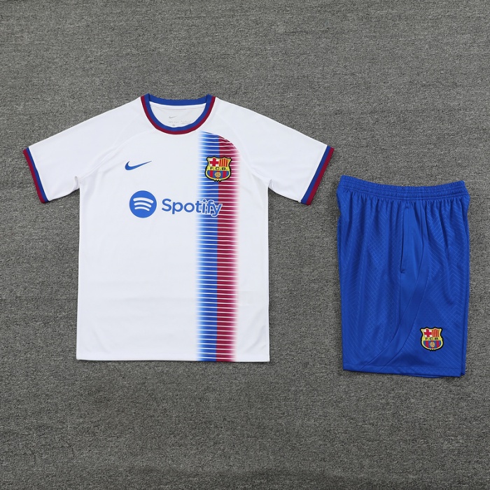 Barcelona 24/25 White/Blue/Red Training Kit Jerseys