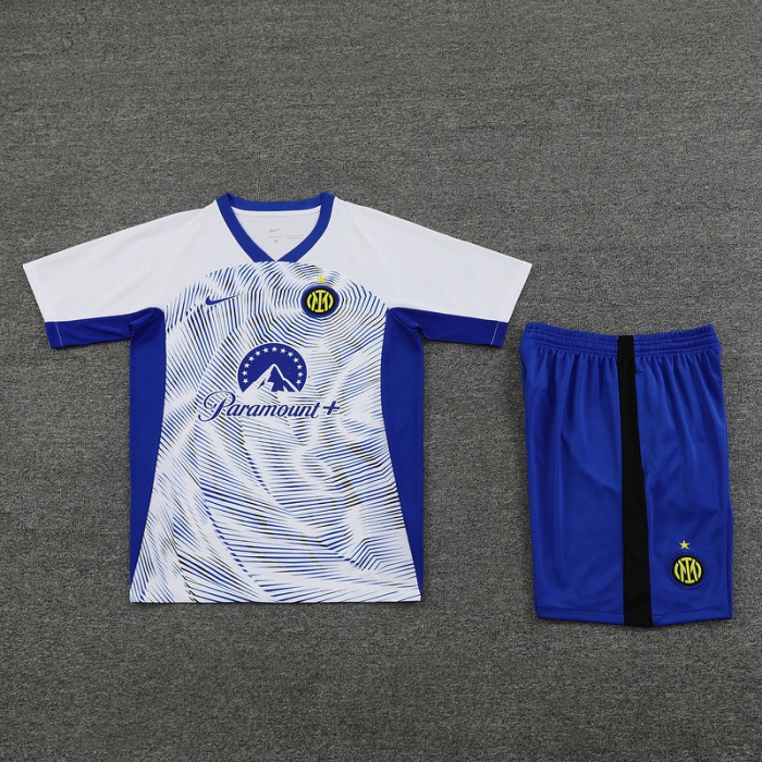 Inter Milan 24/25 White/Blue Training Kit Jersey
