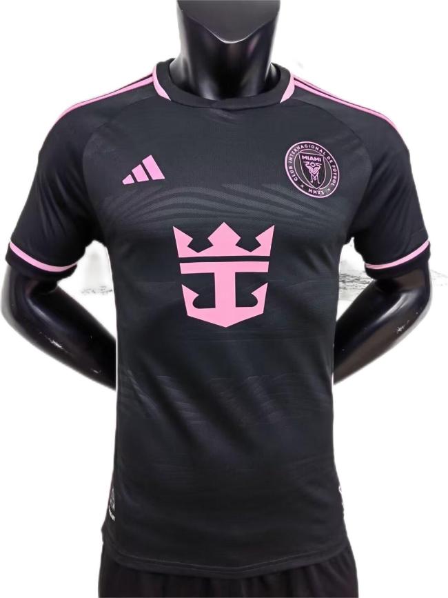 Inter Miami 24/25 Away Black Pink Soccer Jersey(Player)