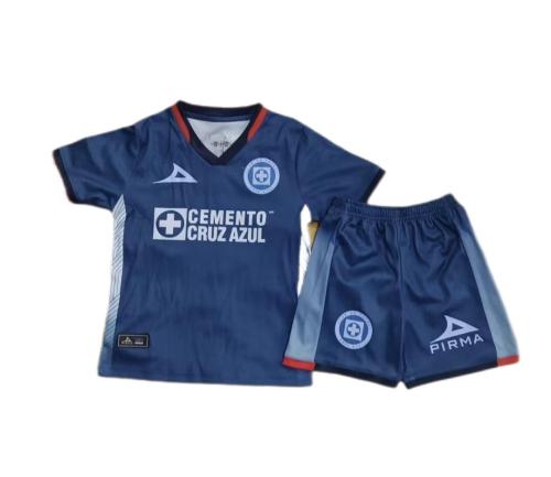 Kids-Cruz Azul 23/24 Third Blue Soccer Jersey