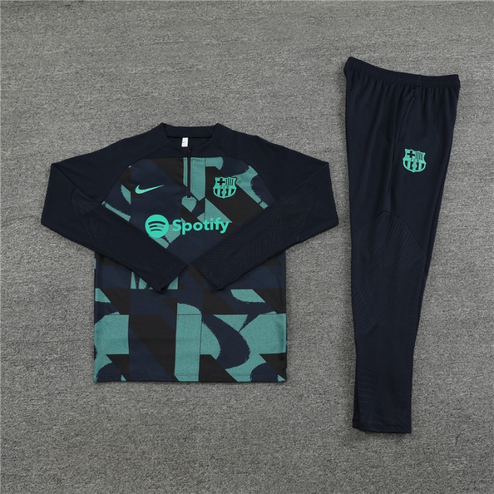 Barcelona 23/24 Tracksuit - Green/Black