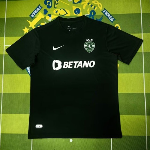 Sporting Lisbon 23/24 Fourth Black Soccer Jersey