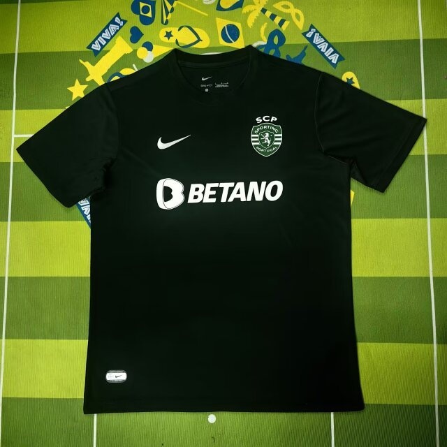 Sporting Lisbon 23/24 Fourth Black Soccer Jersey
