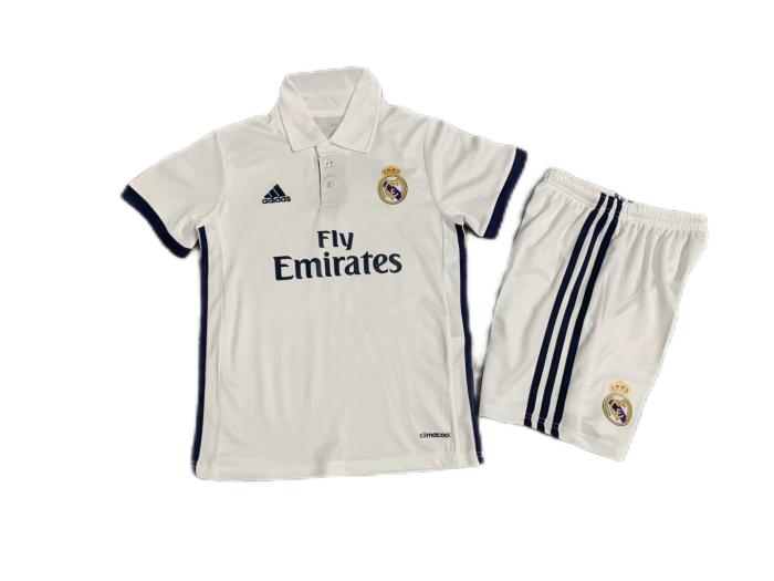 Kids-Real Madrid 16/17 Home Soccer Jersey