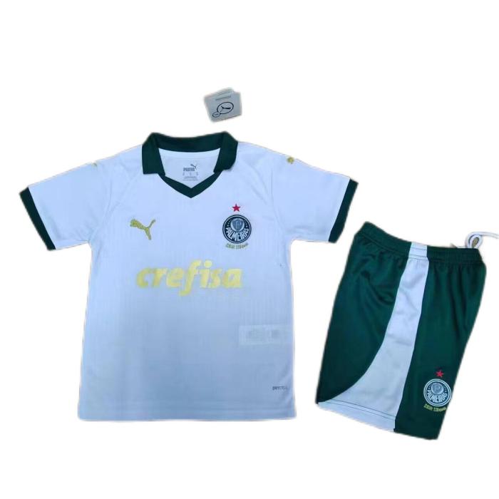 Kids-Palmeiras 24/25 Away White Soccer Jersey