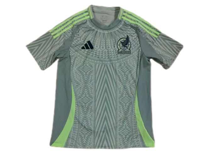 Mexico 2024 Away Grey Soccer Jersey